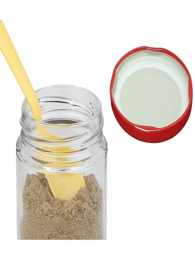 Pure Source India Airtight Glass Storage Jar -190 ml, 4 Piece, Transparent - Image 4